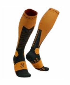 Compressport Ski Mountaineering Full Socks Autumn Glory/Black T1