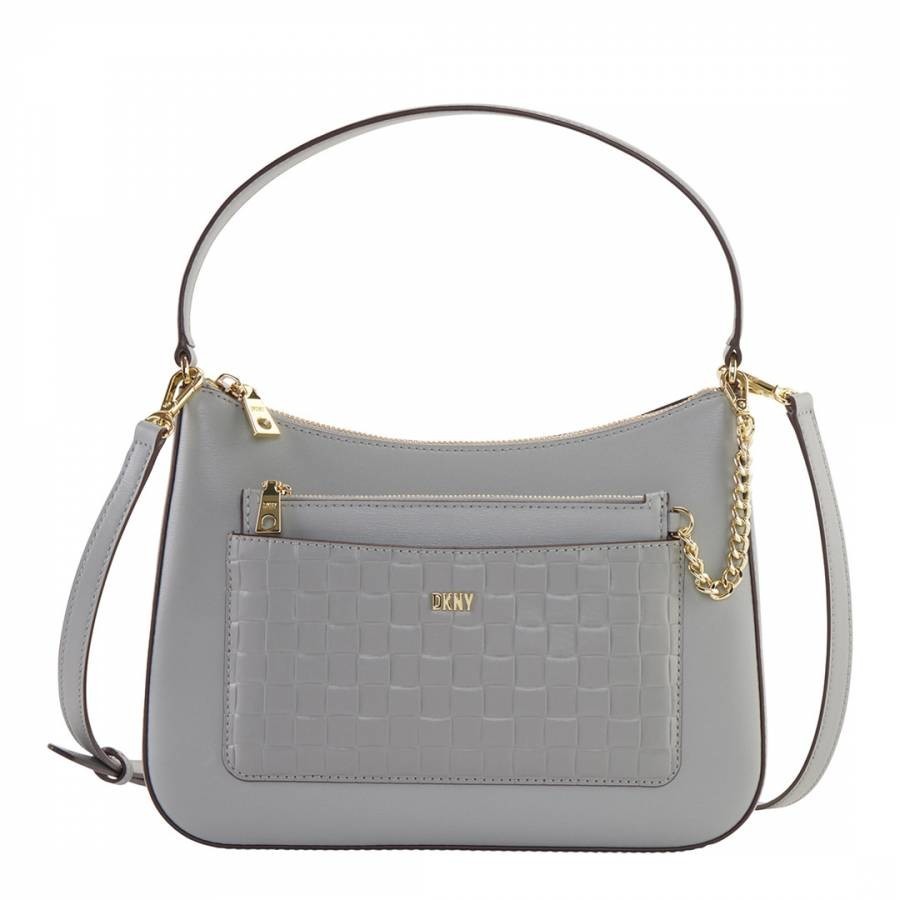 Grey Melange Simona Convertible Hobo Bag