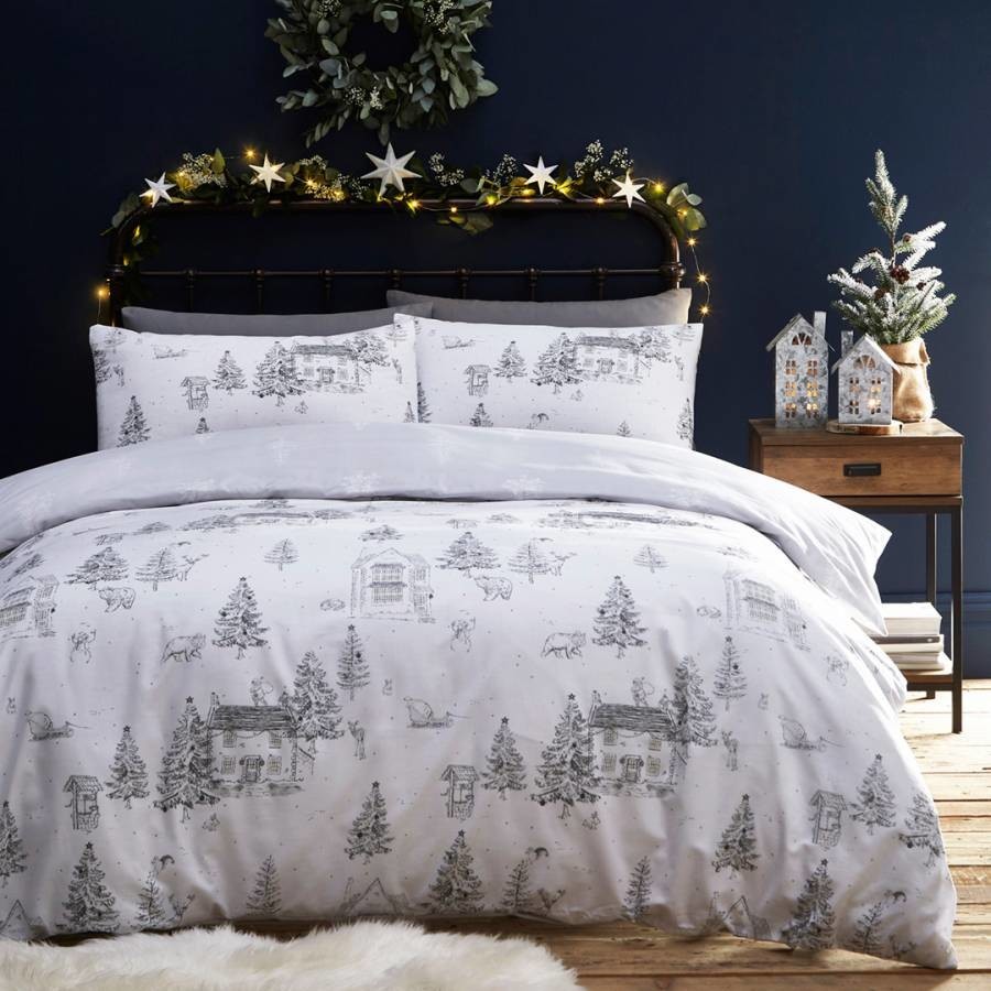 Winter Toile Double Duvet set