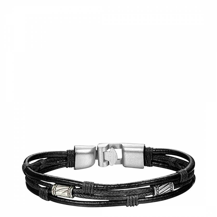 Black & Silver Rope Bracelet