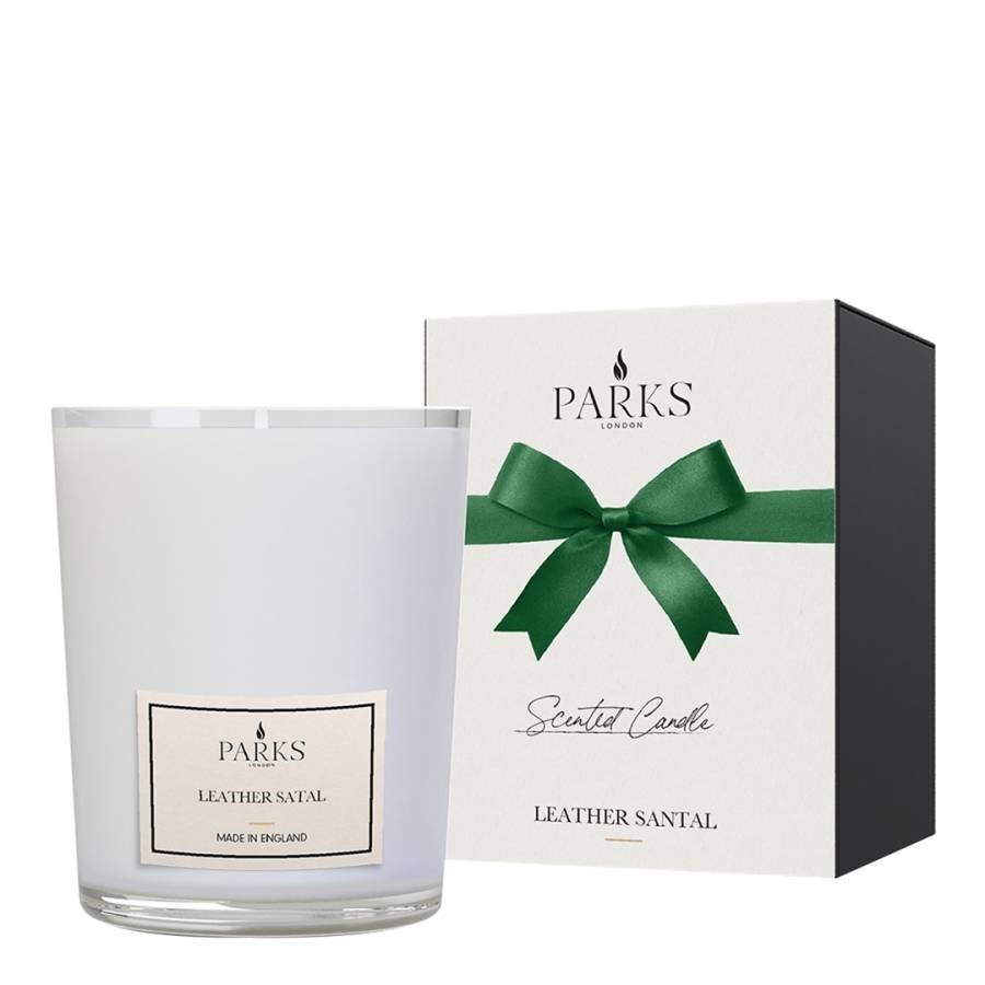 Perfect Presents Leather & Santal 1 Wick Candle - 30cl