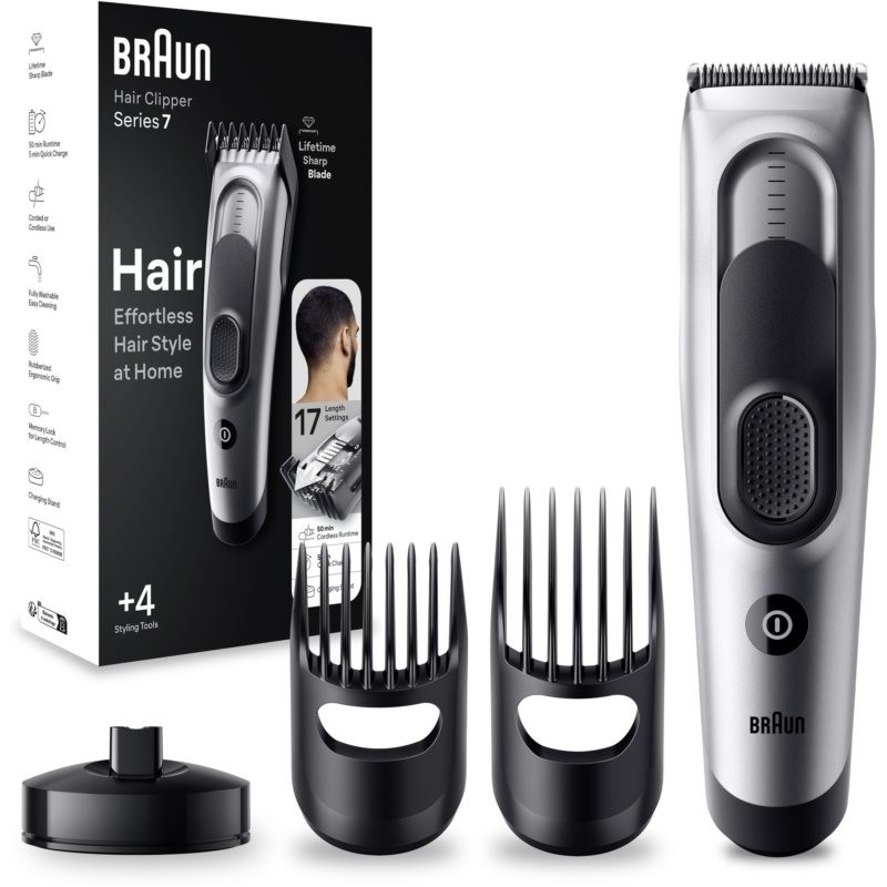 Braun Series 7 HC7390 hair clipper 17 length settings for men 1 pc