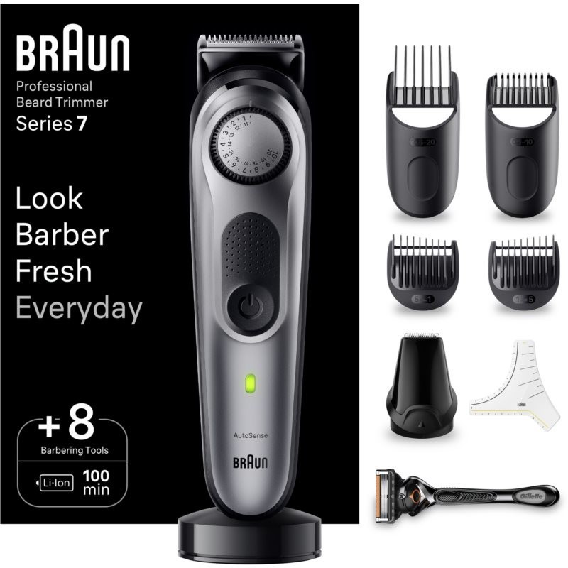 Braun Series 7 BT7420 beard trimmer + products for barbers 1 pc