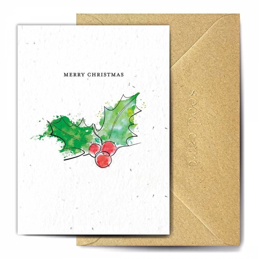 Pack of 5 Continuous Seed Cards Holly