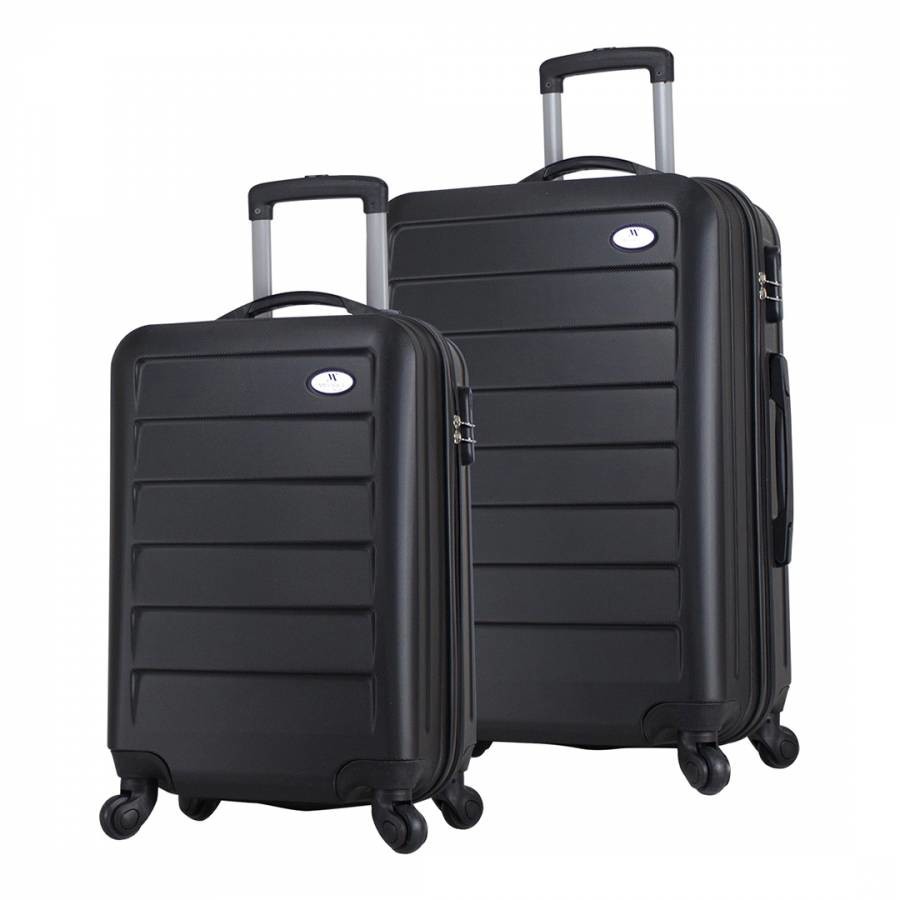 Black Cabin And Medium Ruby Suitcases