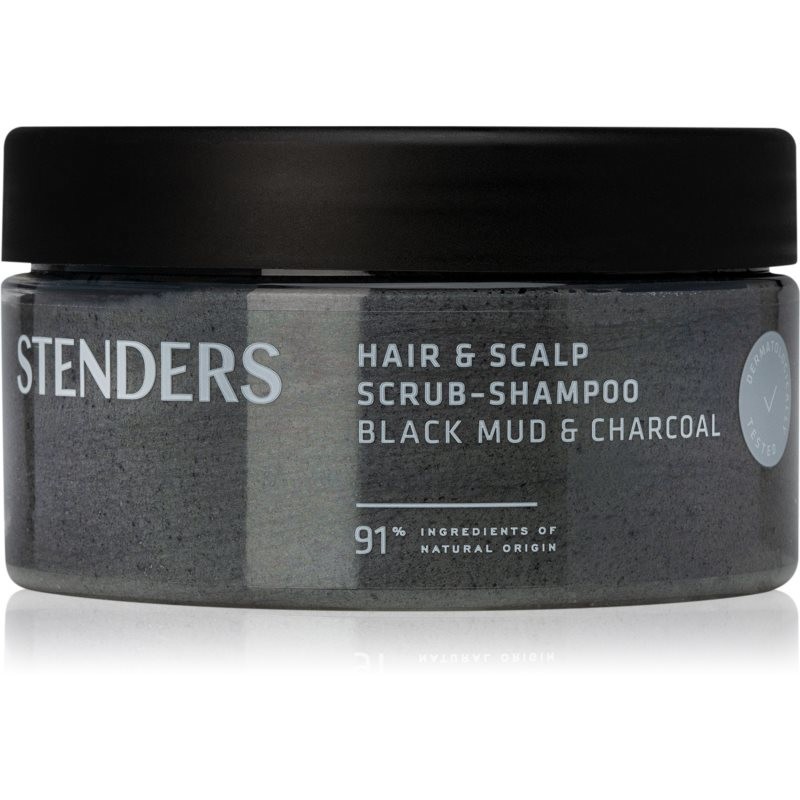 STENDERS Black Mud & Charcoal cleansing scrub for hair and scalp 300 g