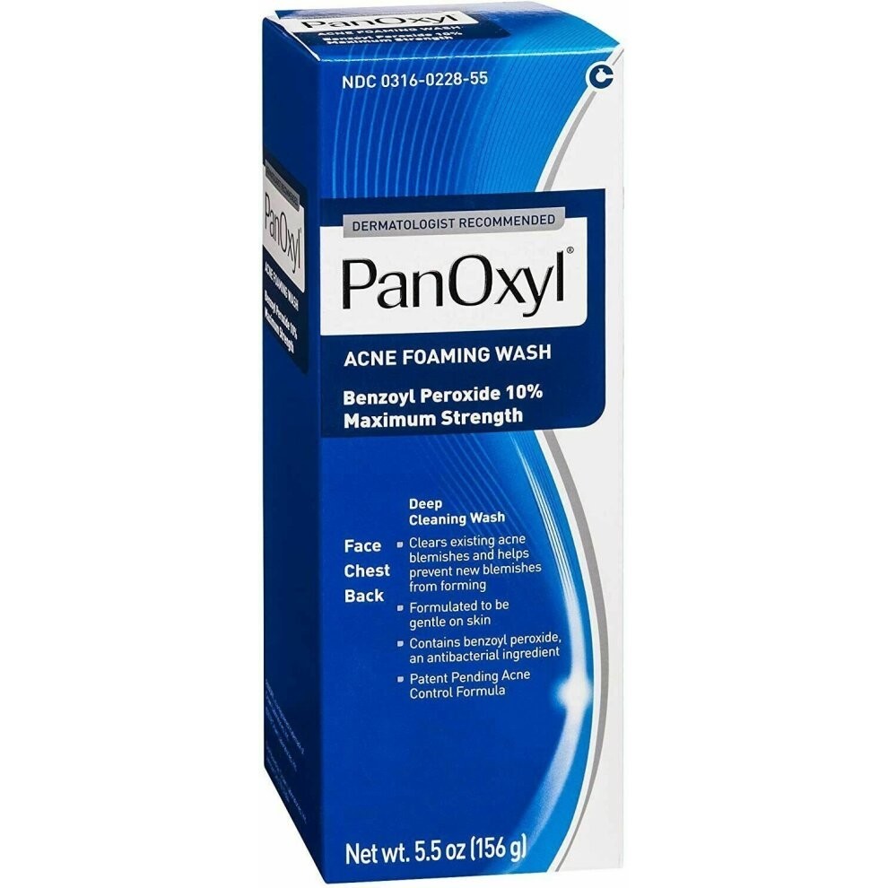 PanOxyl Acne Foaming Wash - 10% - 5.5oz (156g)