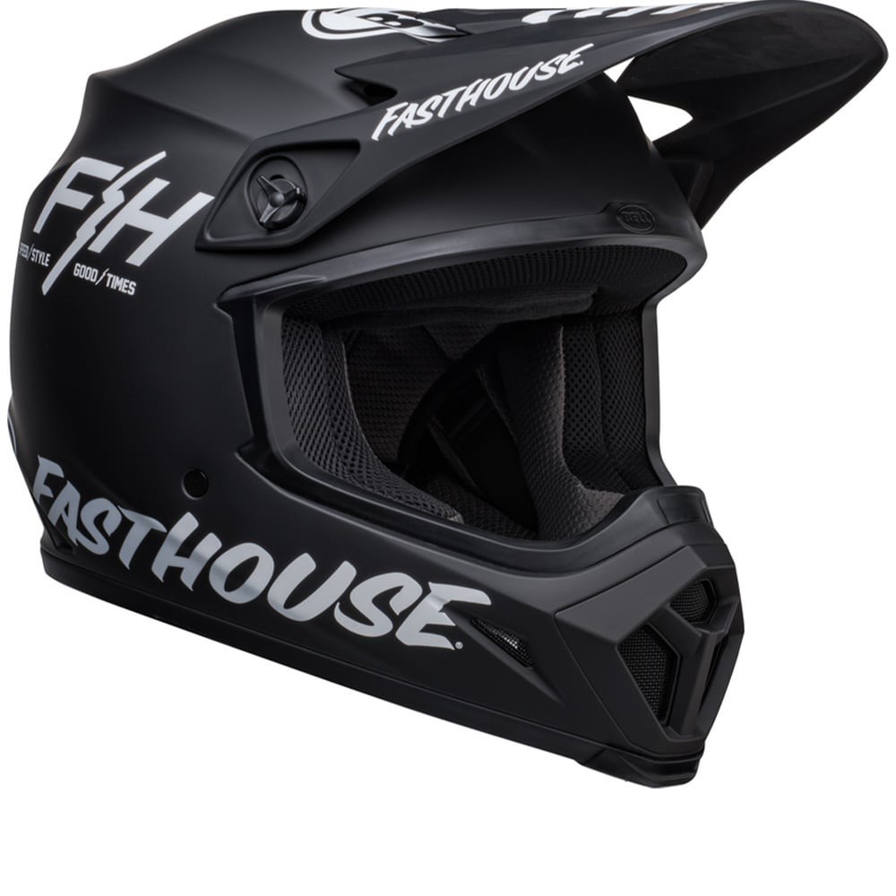 BELL MX-9 Mips Fasthouse Prospect Matte Black White Full Face Helmet S