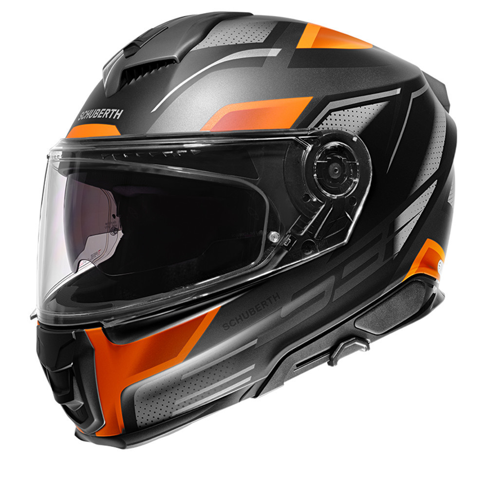 Schuberth S3 Storm Black Orange Full Face Helmet XL