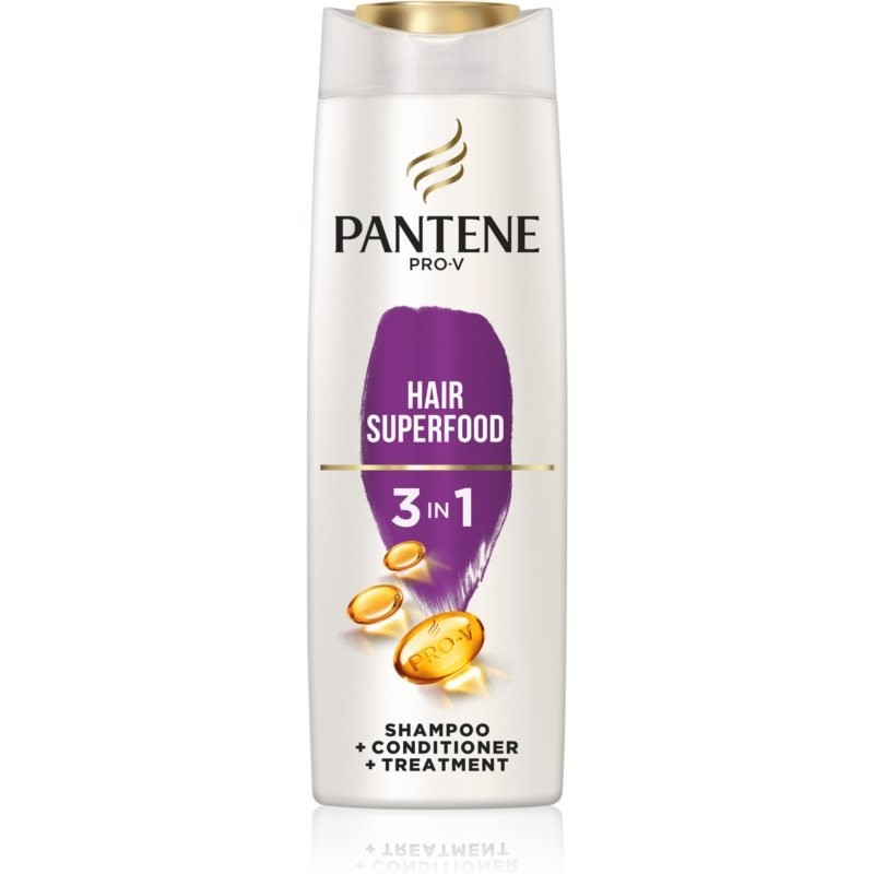 Pantene Hair Superfood Full & Strong shampoo 3-in-1 360 ml