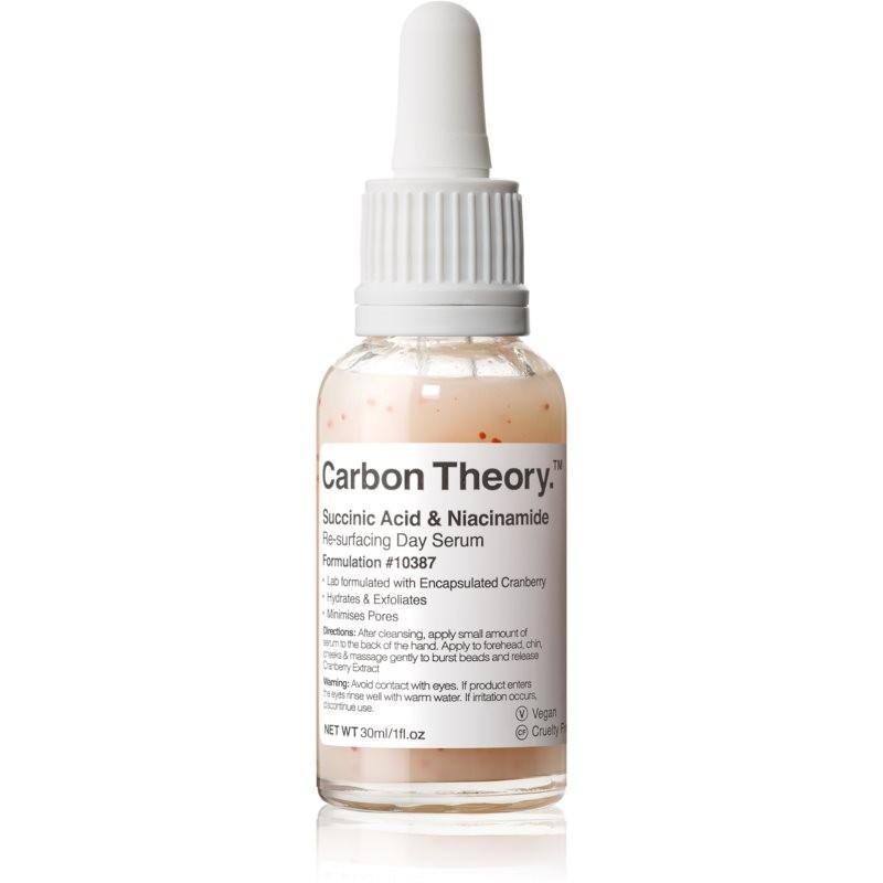 Carbon Theory Succinic Acid & Niacinamide facial renewal serum for problem skin 30 ml