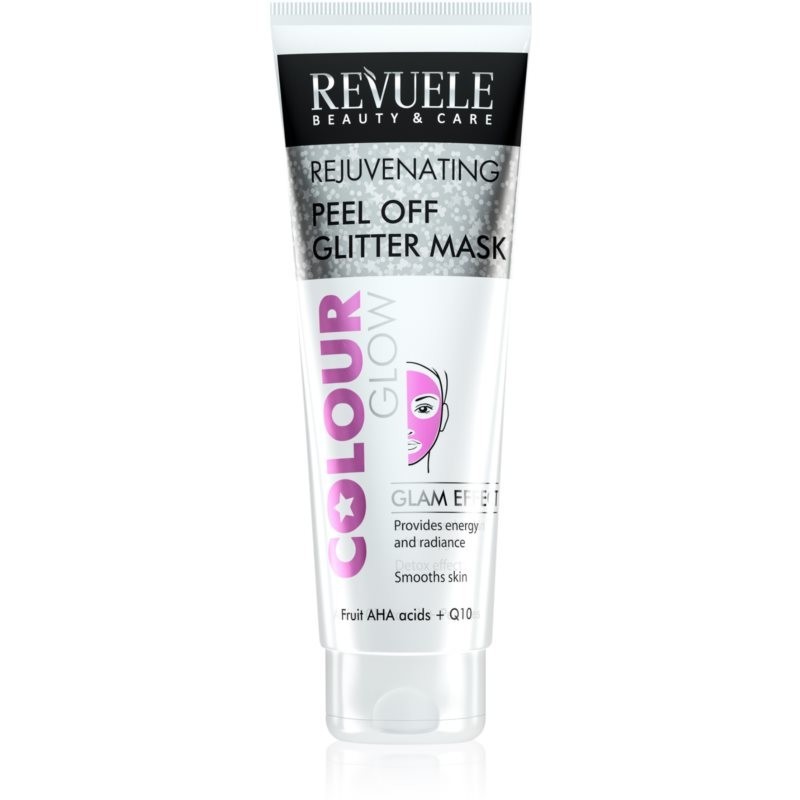Revuele Colour Glow Rejuvenating Peel off Glitter Mask peel-off mask for skin rejuvenation 80 ml
