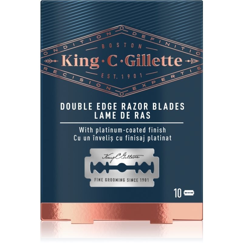 King C. Gillette Double Edge Razor Blades replacement blades 10 pc