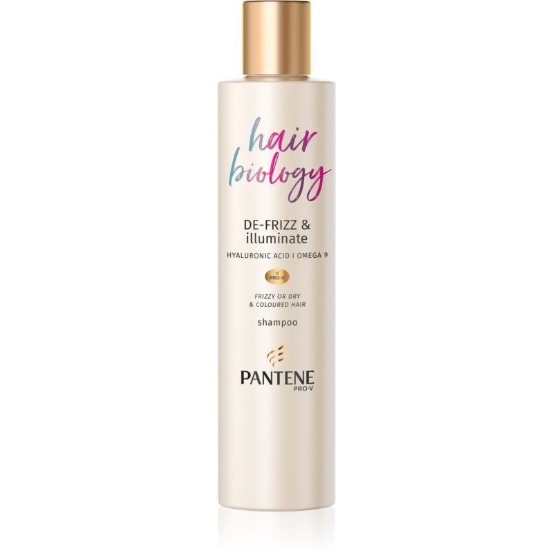 Pantene Hair Biology De-Frizz & Illuminate shampoo for dry and colour-treated hair 250 ml
