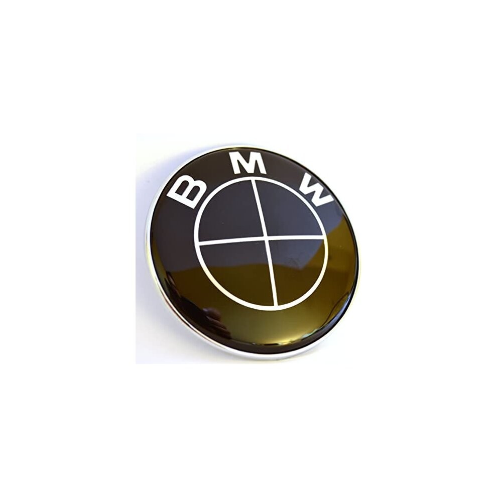 BMW  Black Hood Bonnet  Emblem Badge 82mm