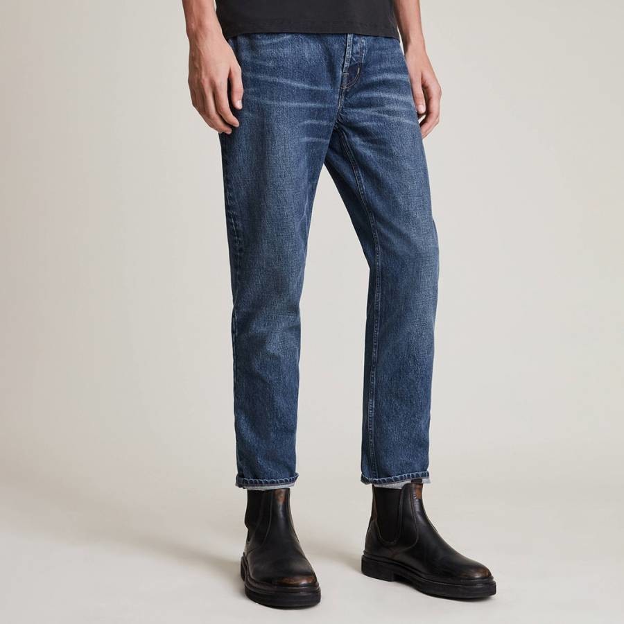 Dark Blue Dean Straight Jeans