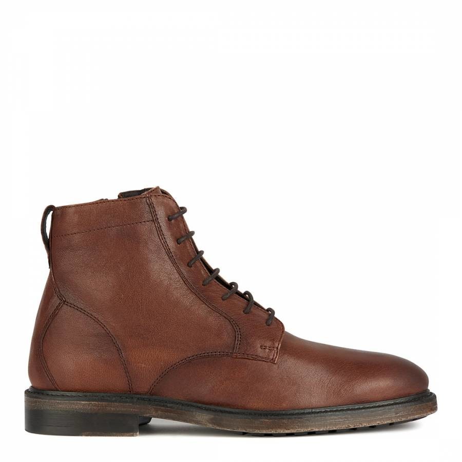 Brown Aurelio Leather Ankle Boots