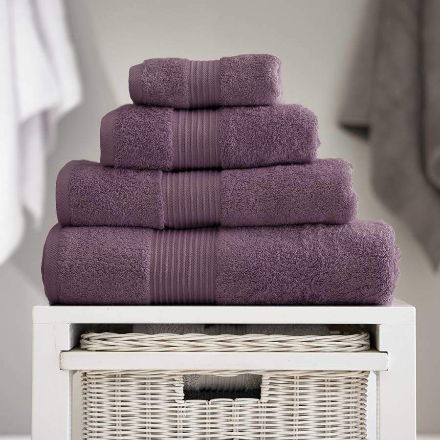 Bliss Pair of Hand Towels Grape