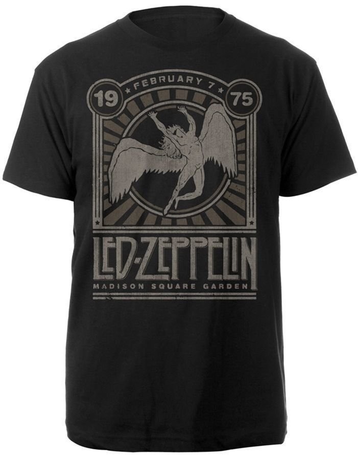Led Zeppelin T-Shirt Madison Square Garden 1975 Black XL