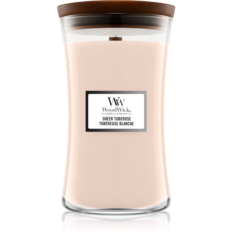 Woodwick Sheer Tuberose scented candle 609,5 g