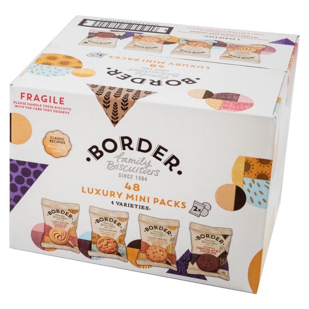 Border Biscuits 48 Luxury Mini Packs (4 Varieties)