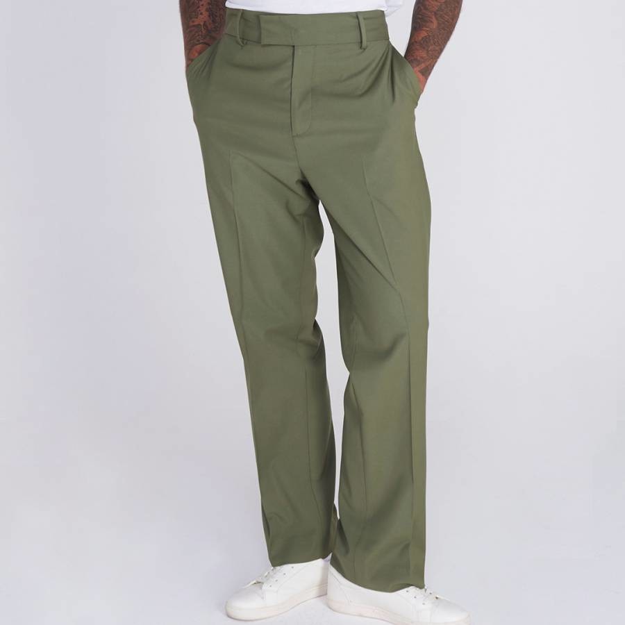 Green Malaga Casual Trousers