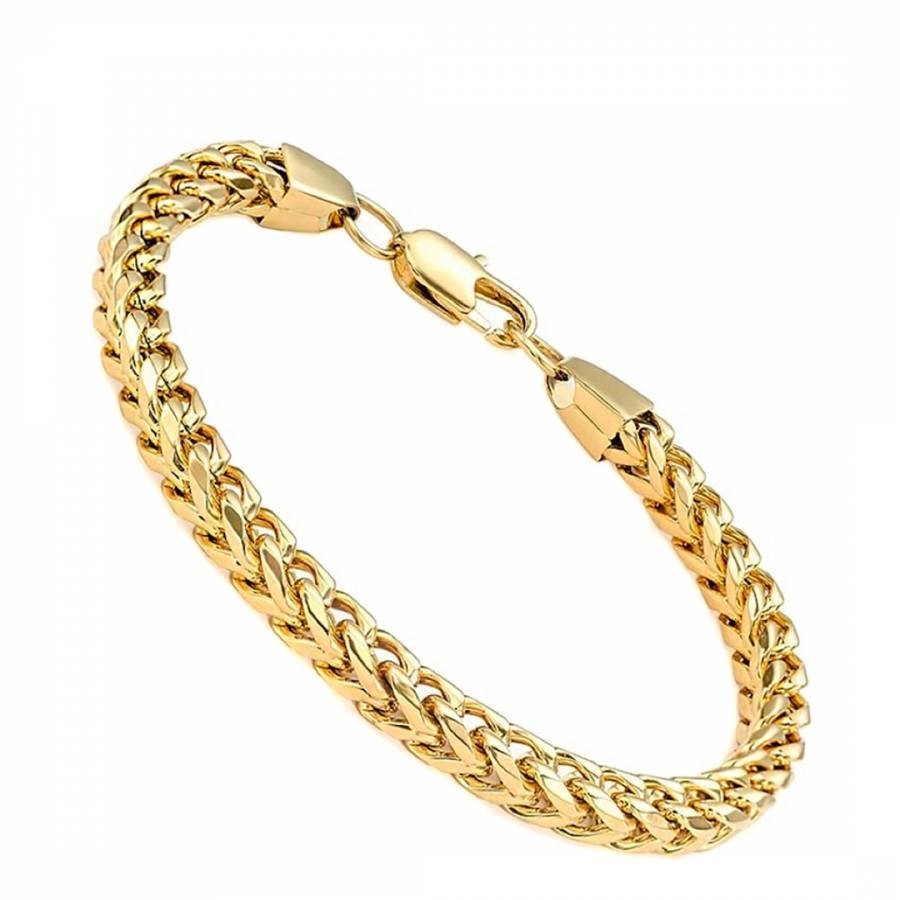 18K Gold Braided Link Bracelet
