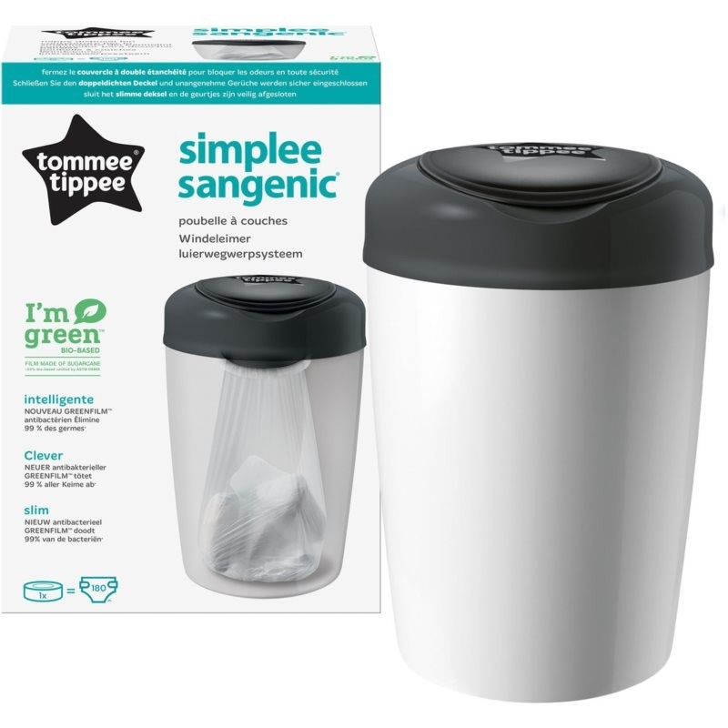 Tommee Tippee Simplee White nappy bin 1 pc