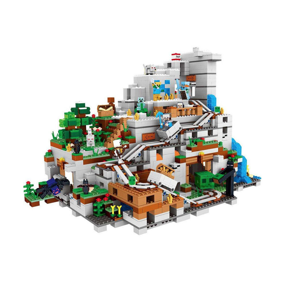 Minecraft Building Set 900pcs The Mountain Cave Minecraft My World Series fit for LEGO