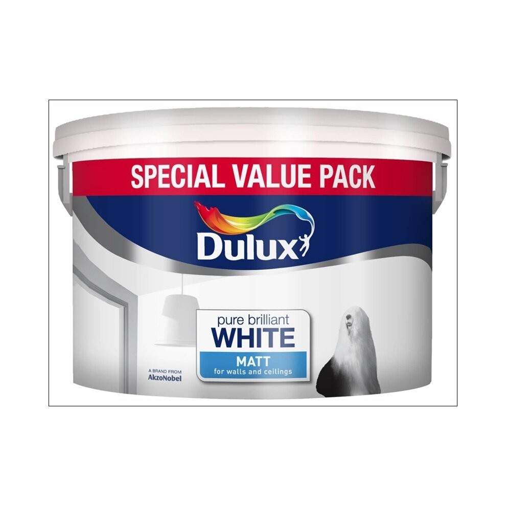 Dulux Matt Pure Brilliant White Special Value Pack 7L