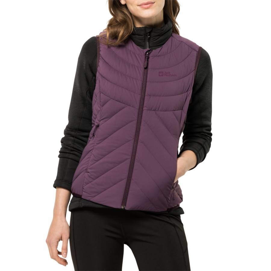 Purple Athletic Functional Down Vest Gilet