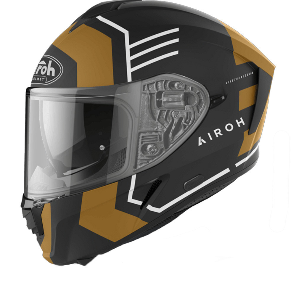 Airoh Helmet Spark Thrill Gold Matt Full Face Helmet 2XL