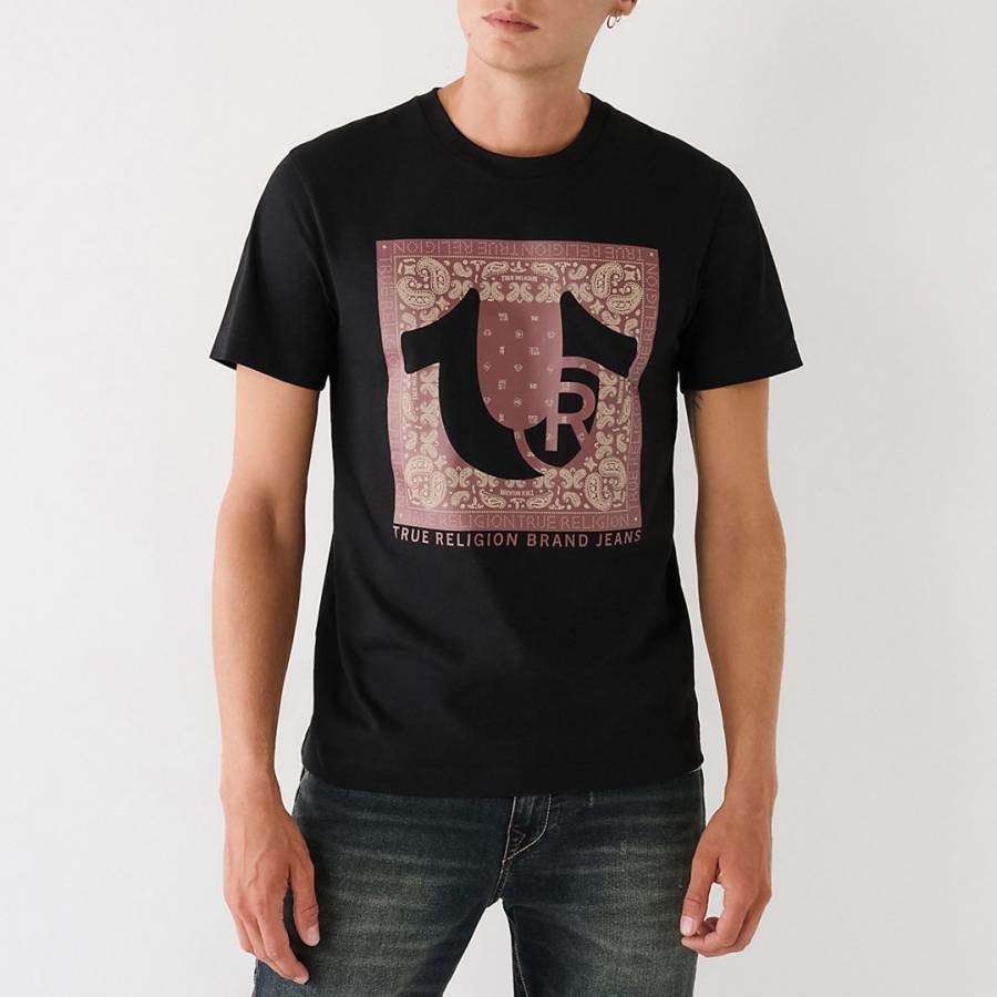 Black Paisley Logo T-Shirt