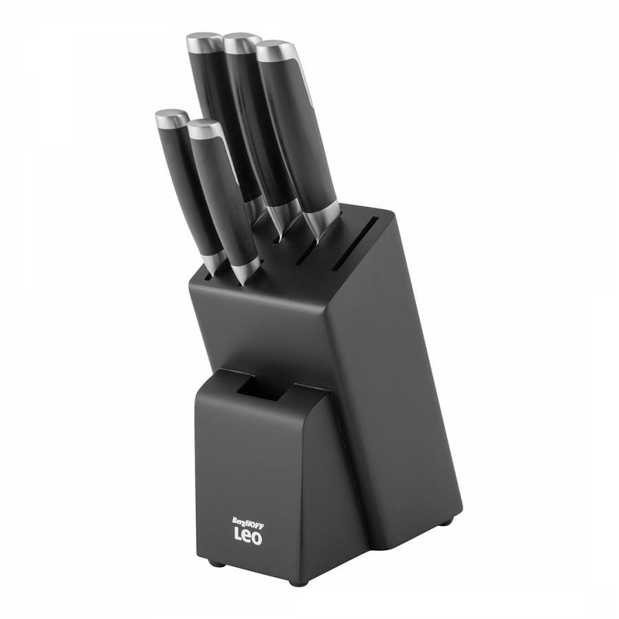 Leo Graphite 6pc Knife Block set