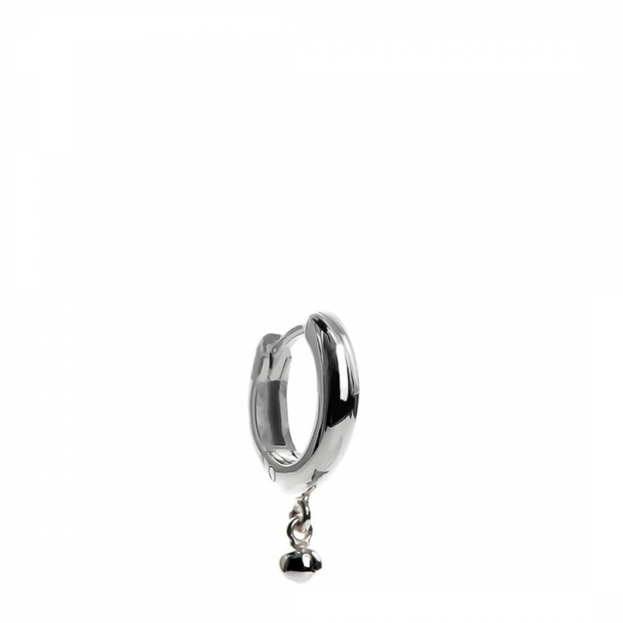 Silver Unisex Single Drop Earring