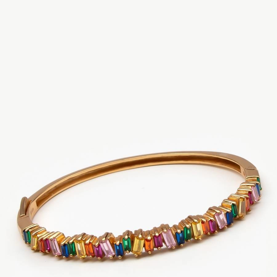 Gold Mult Multicoloured Bangle