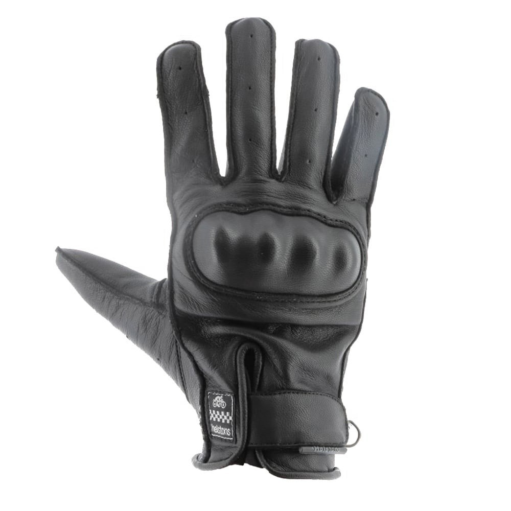 Helstons Roko Men Summer Leather Gloves Black T8