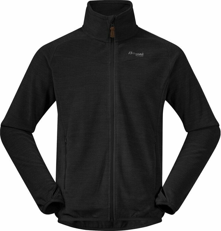 Bergans Outdoor Hoodie Hareid Fleece Jacket NoHood Black XL