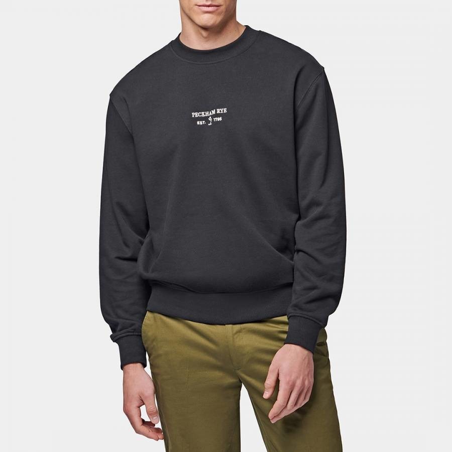 Black Essential Cotton Sweatshirt