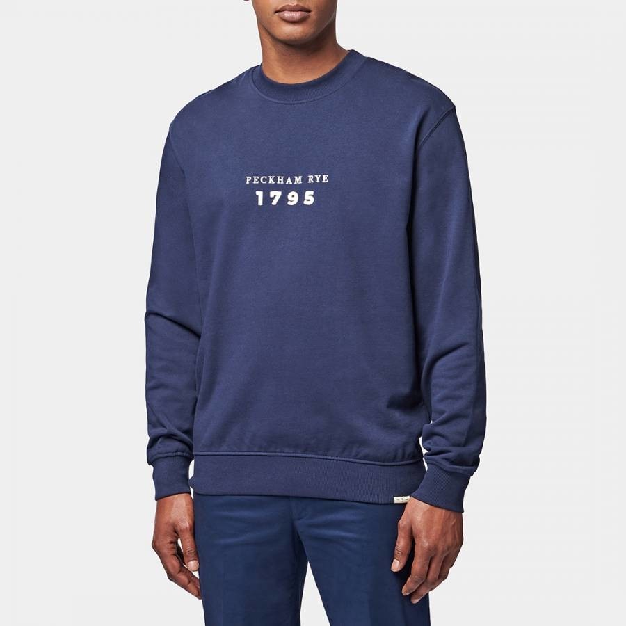 Navy Essential Cotton Sweatshirt