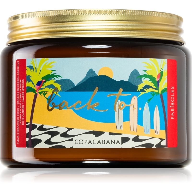FARIBOLES Back to Copacabana scented candle 400 g