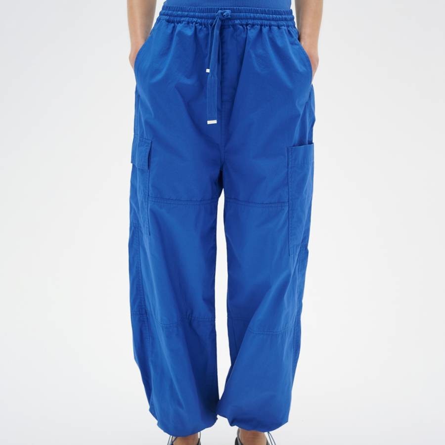 Blue Ismal Cotton Trousers
