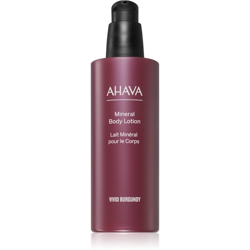 AHAVA Vivid Burgundy moisturising body cream with Dead Sea minerals 250 ml