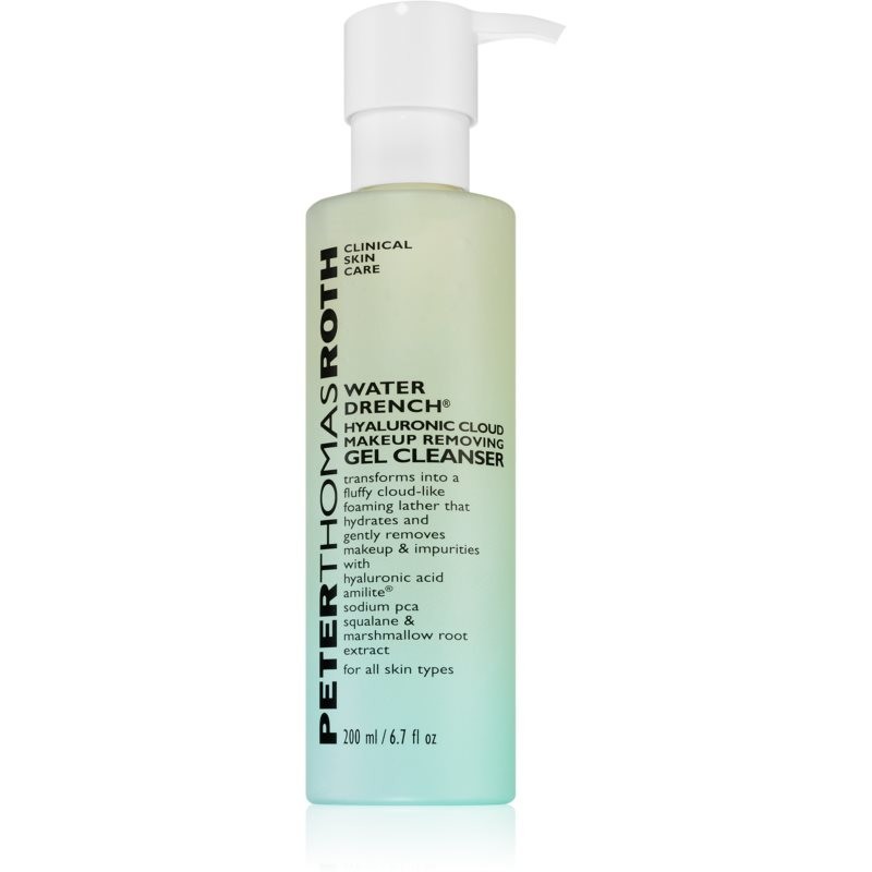 Peter Thomas Roth Water Drench Hyaluronic Cloud gel makeup remover and cleanser 200 ml