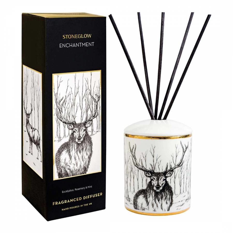 Eucalyptus Rosemary & Mint Ceramic Reed Diffuser 200ml - Enchantment - Keepsake