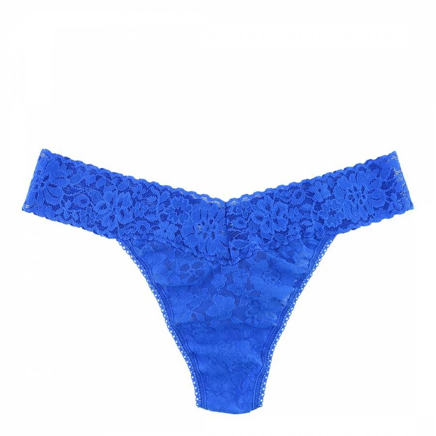 Blue Daily Lace Original Rise Thong