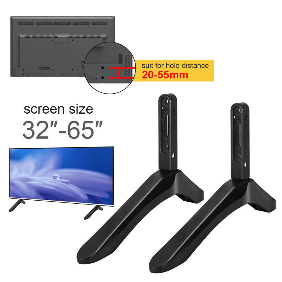 Universal TV Stand Legs TV Base Pedestal Feet Stand Mount for 32-65