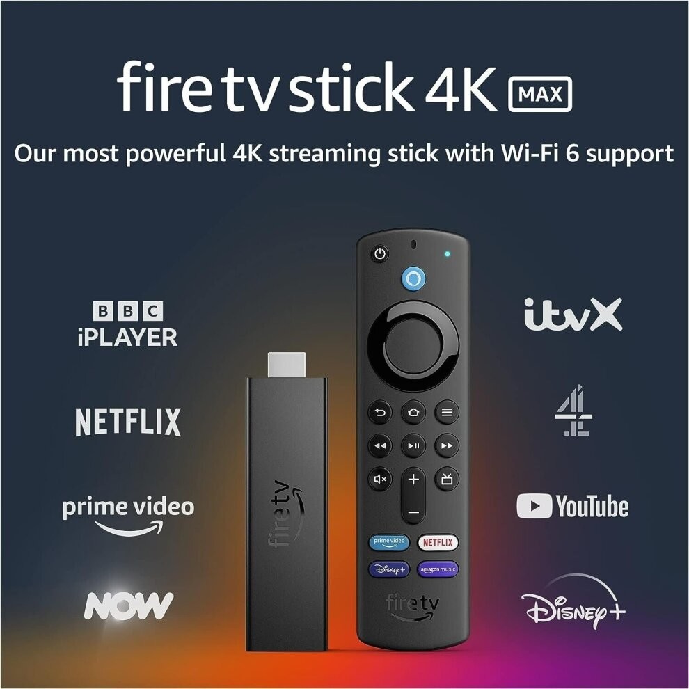 Amazon Fire Stick 4K Max TV Stick Ultra HD Streaming Wi-Fi 6 Alexa