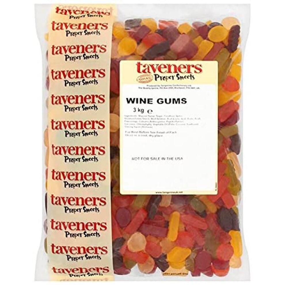 Taveners Wine Gums Sweet Jelly Gums 3kg