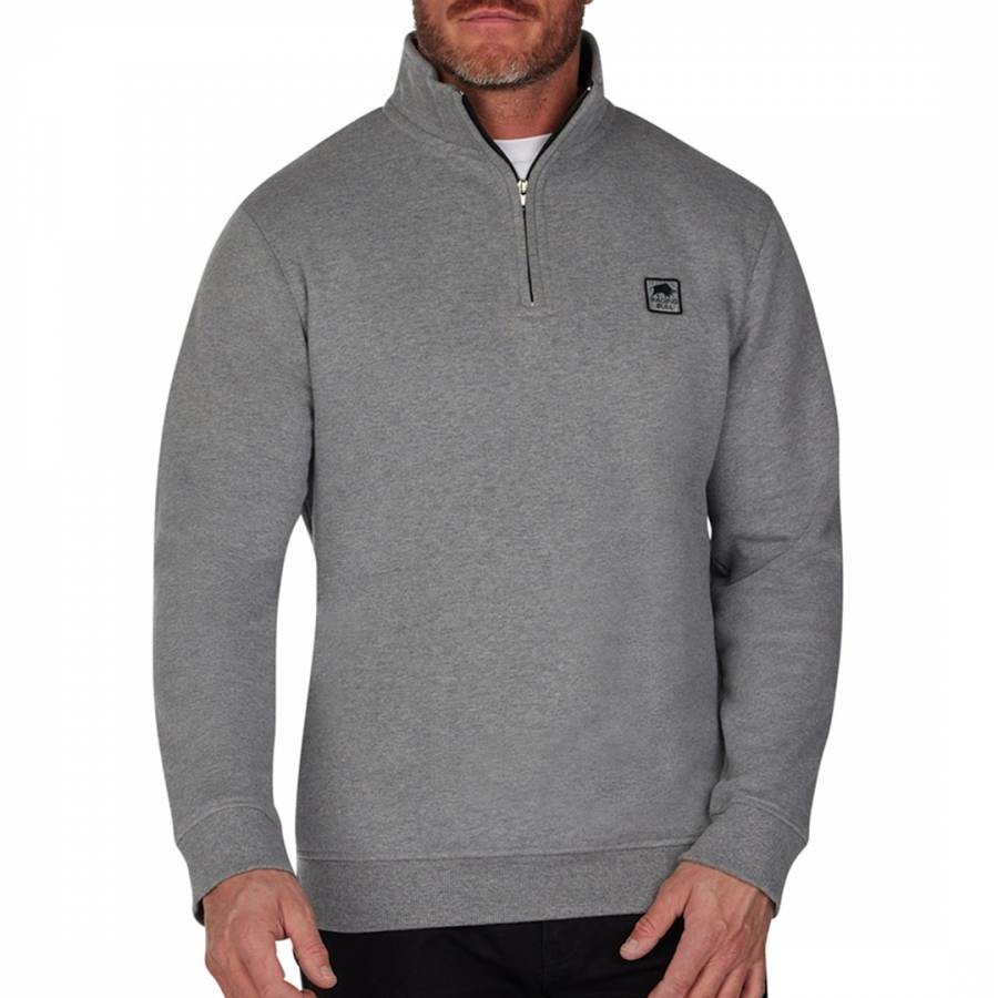 Grey Classic Quarter Zip Sweatshirt